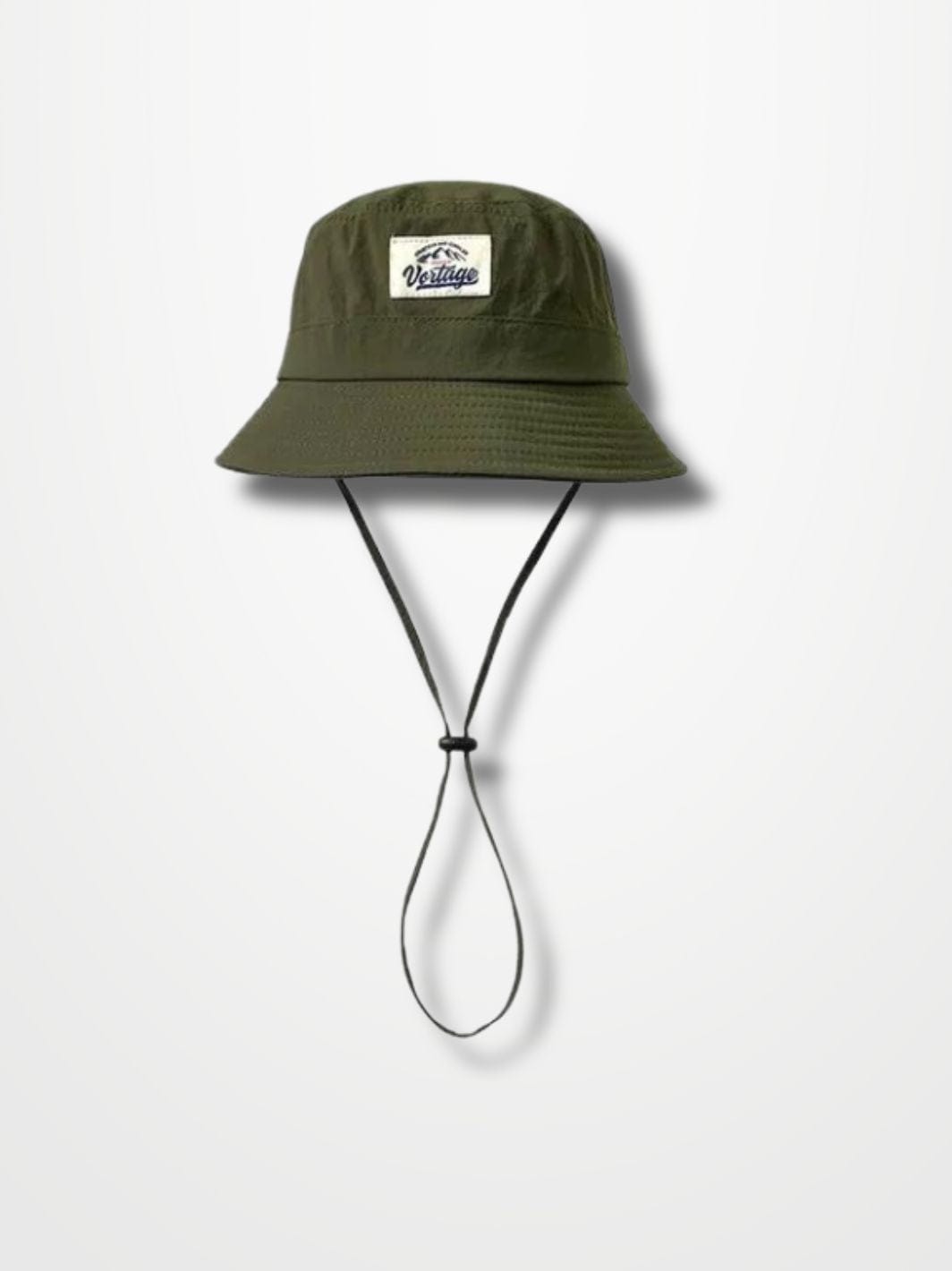 Bob noir homme avec ficelle army green / 56-58cm