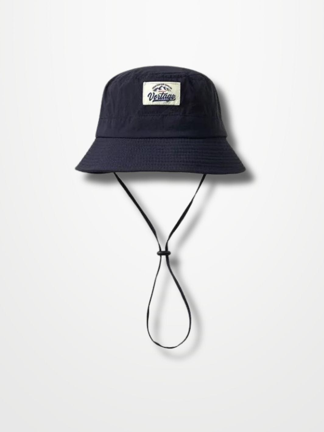 Bob noir homme avec ficelle navy / 56-58cm