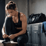 tenue salle de sport femme brassière legging noir
