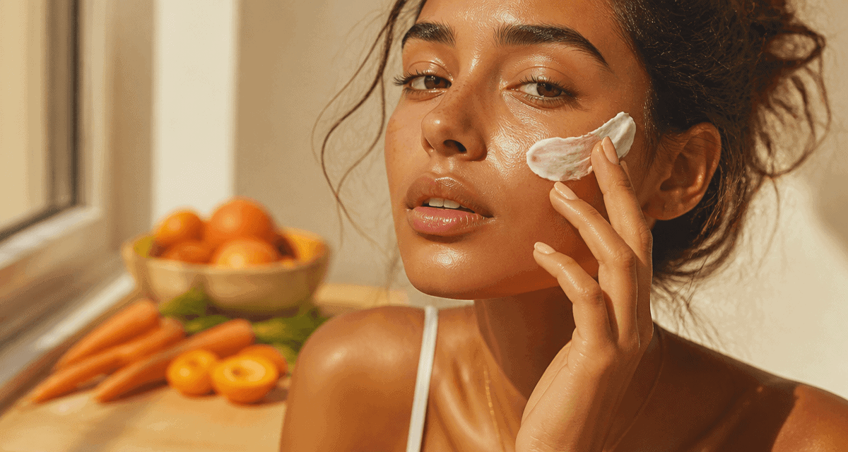 Bronzer au visage femme crème solaire lumière naturelle