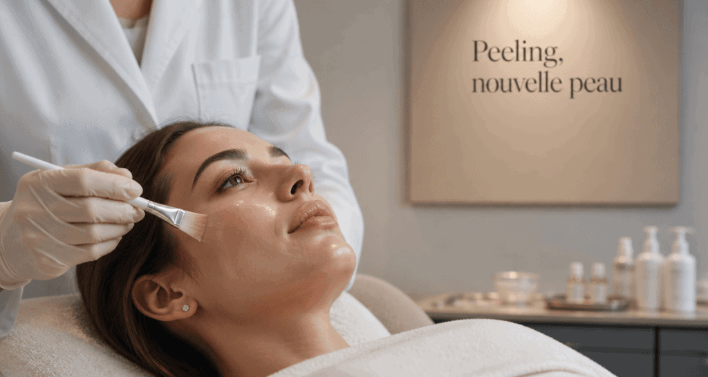 c est quoi un peeling application visage