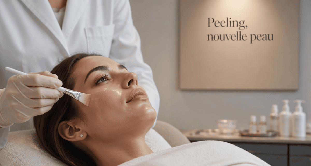 c est quoi un peeling application visage