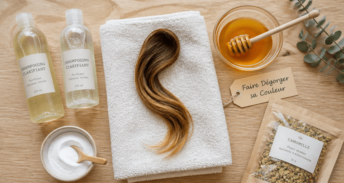 comment enlever une coloration cheveux objets naturels