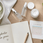 comment hydrater sa peau vue flat-lay soins hydratants