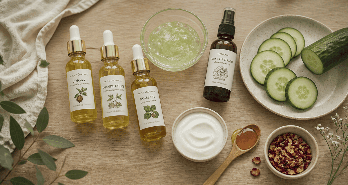 comment hydrater sa peau sans crème huiles végétales aloe concombre