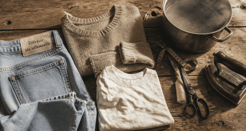 comment retrecir de taille vetement jean t-shirt fer repasser