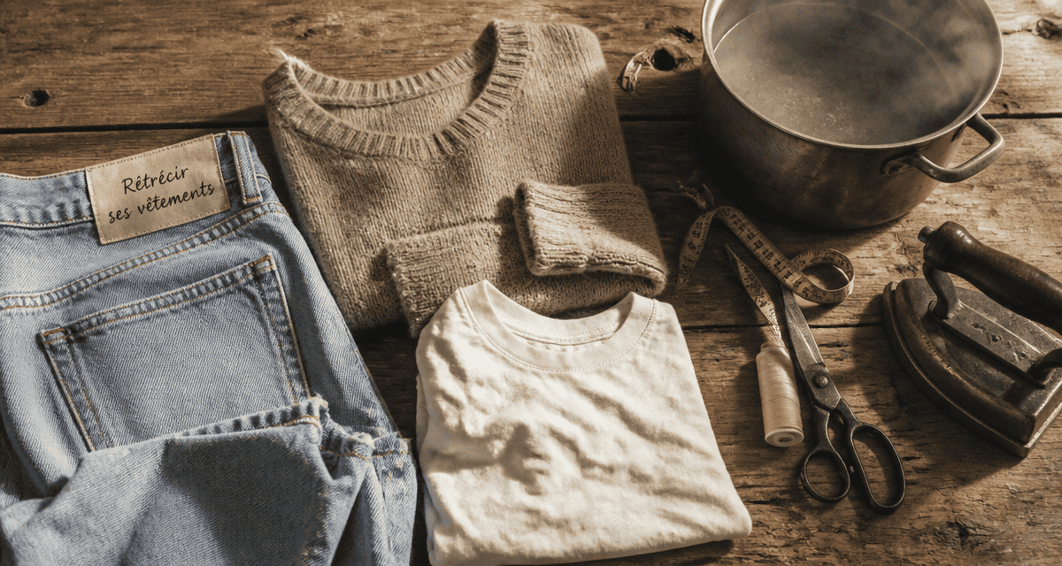 comment retrecir de taille vetement jean t-shirt fer repasser