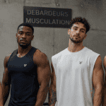 Débardeur musculation pour homme quatre styles sur athlètes