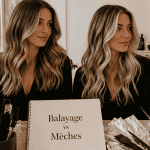 différence balayage et mèches sur deux modèles