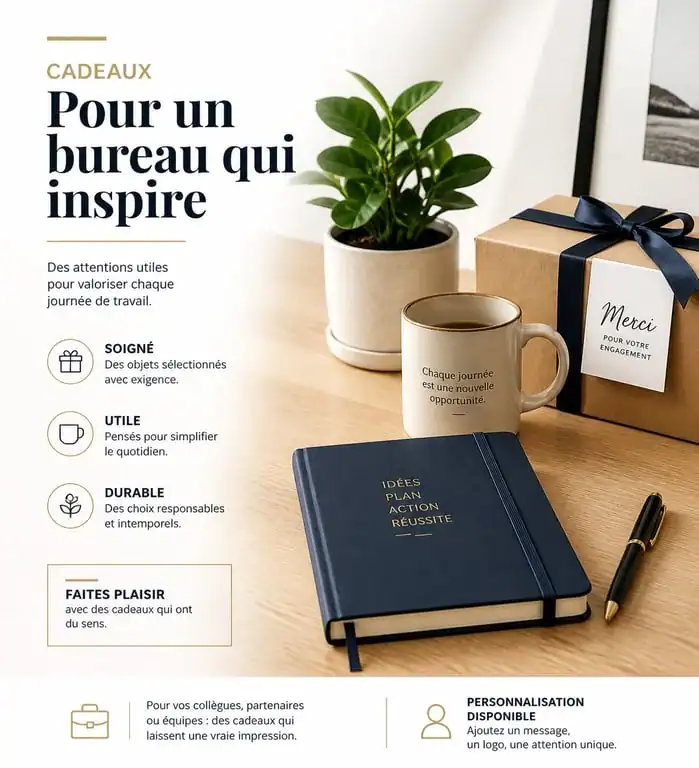 Idée cadeau collègue femme : sélection d'objets élégants et professionnels pour le bureau