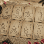 les 8 postures du qi gong fiches sur tapis