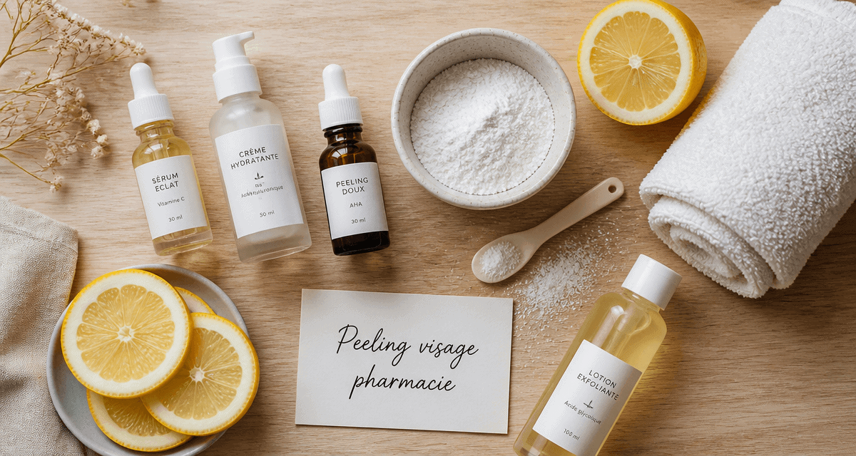 meilleur peeling visage pharmacie flacons soins citron poudre