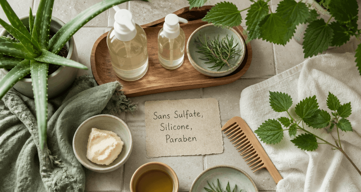 meilleur shampoing sans sulfate sans silicone sans paraben flacons plantes
