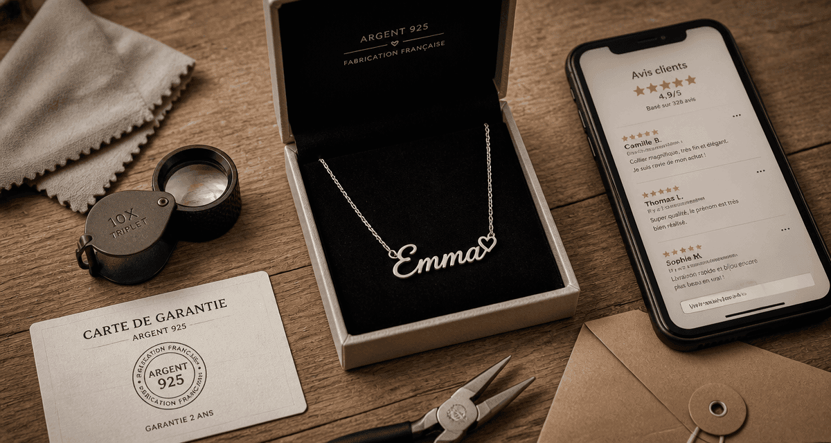 obtenir collier prénom avis en image sur table bois avec accessoires