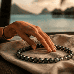 perle de tahiti signification collier sur table