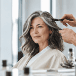 quel balayage sur cheveux blancs femme salon