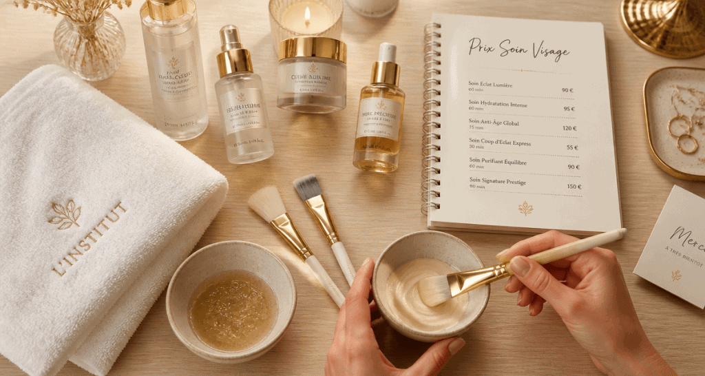 soin du visage prix carnet tarifs institut
