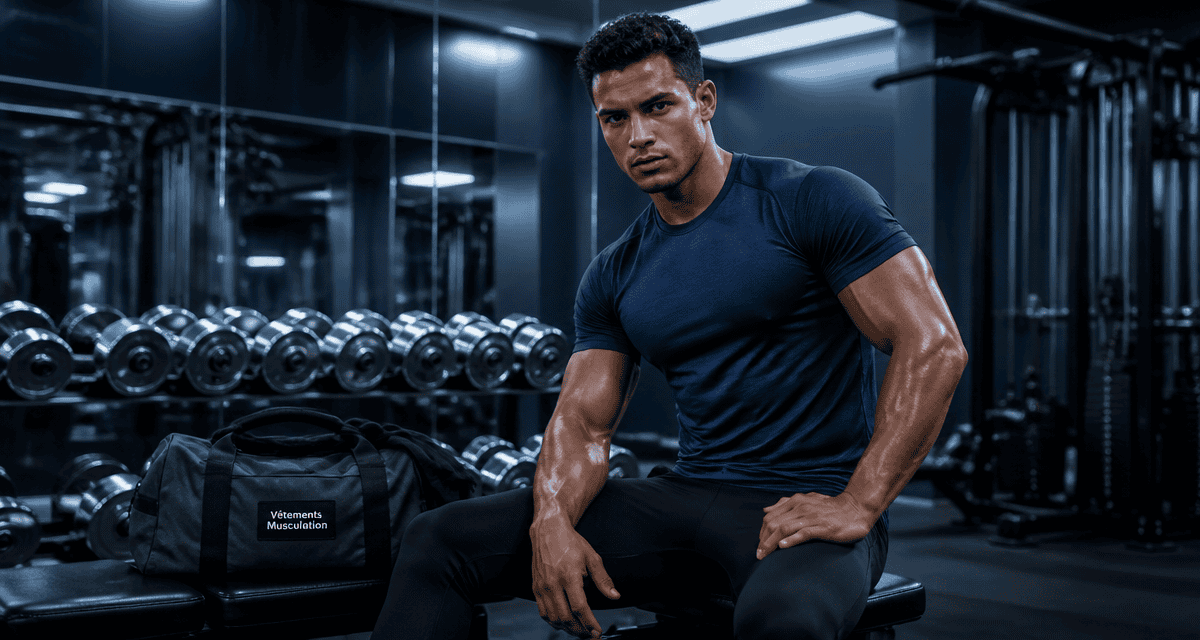 Athlète portant vetement musculation respirant