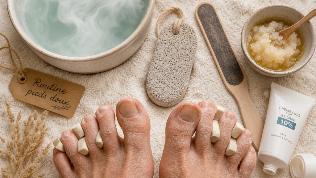 Comment avoir de beaux pieds : pieds doux sans corne, soin à la pierre ponce