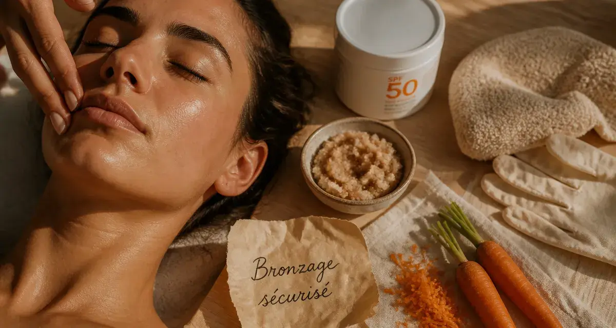 Comment bronzer vite : crème solaire SPF 50 et exfoliation douce