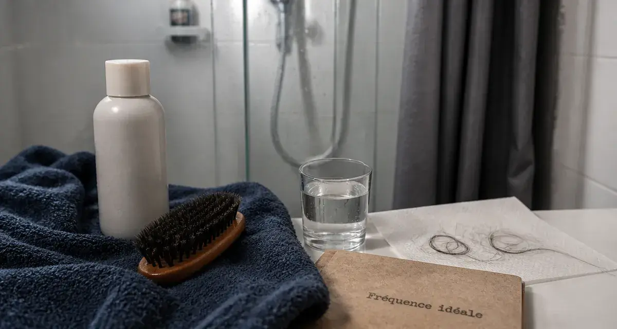 Faut il se laver les cheveux tous les jours : serviette et shampooing