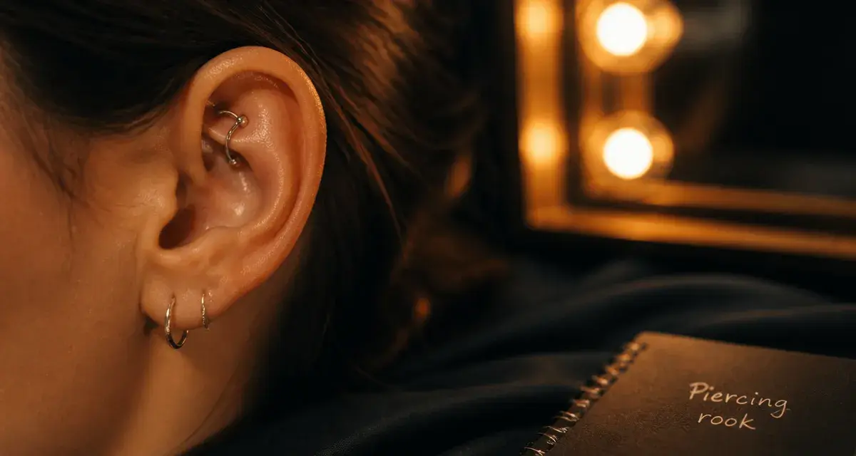 Piercing rook signification : piercing sur oreille