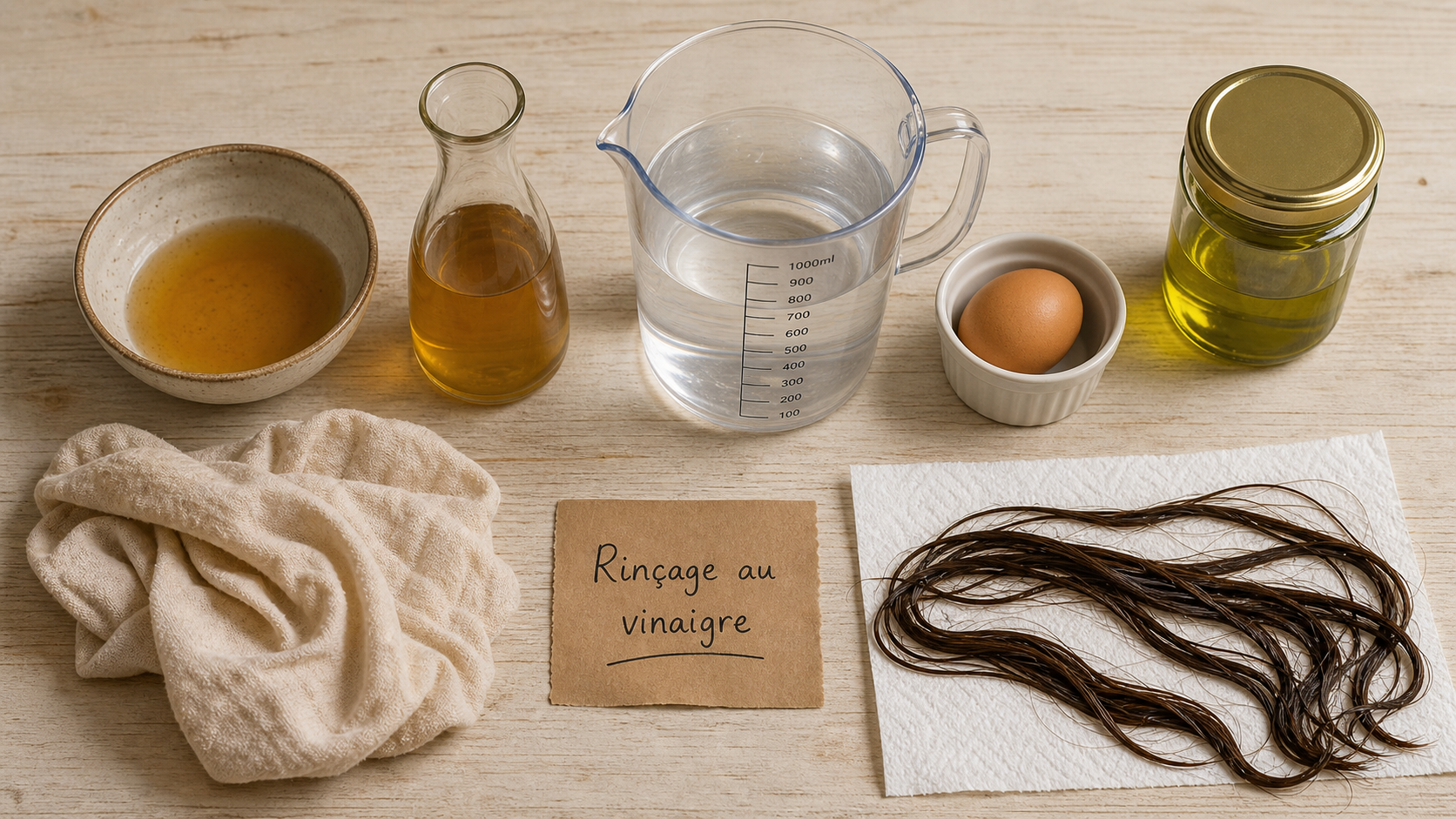 Recette grand-mère anti-frisottis : rinçage au vinaigre de cidre