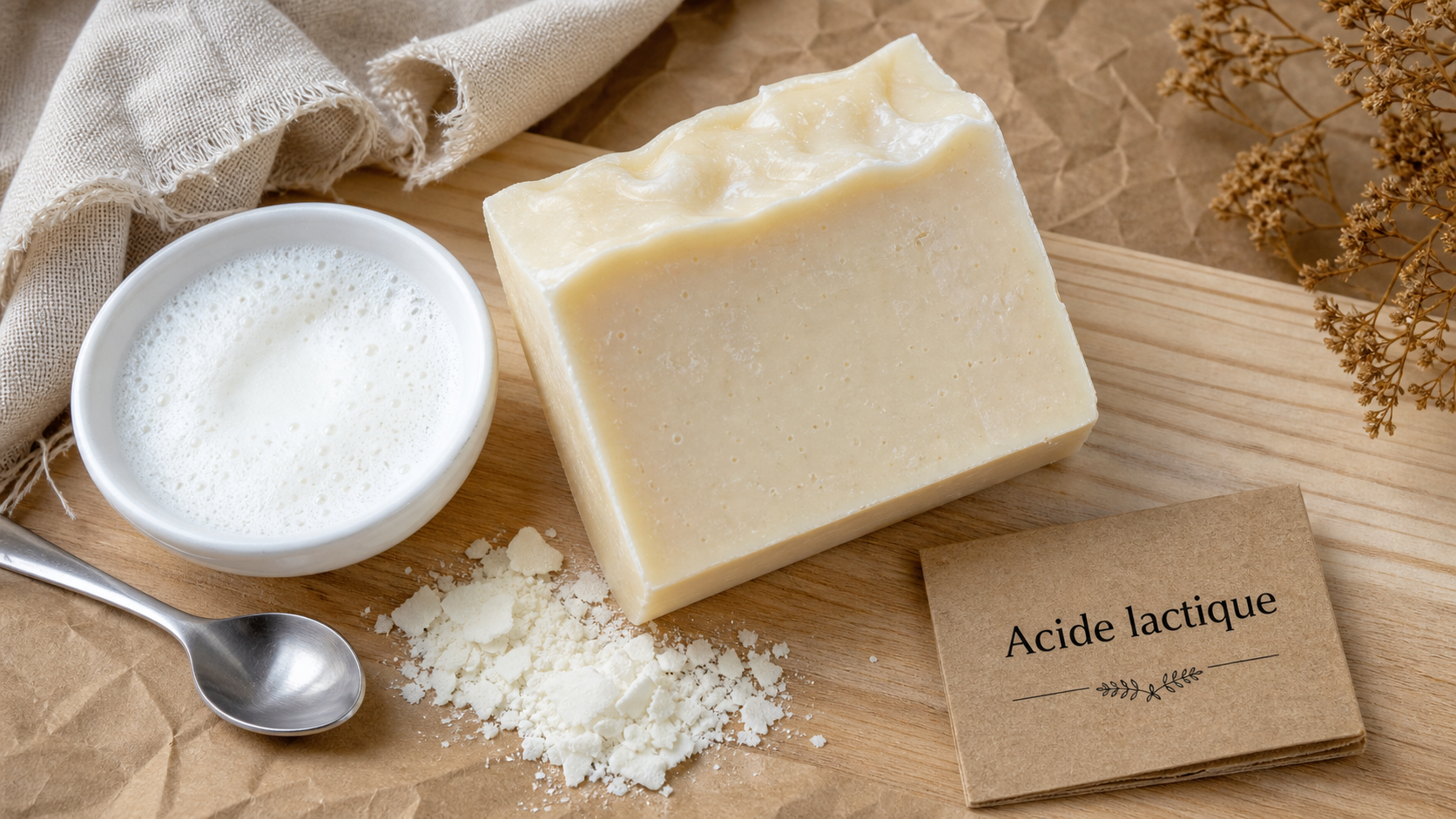 Savon lait de chèvre bienfaits, mousse lactée artisanale