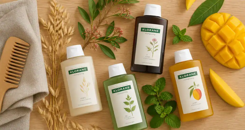 shampoing klorane avis flacons plantes cheveux