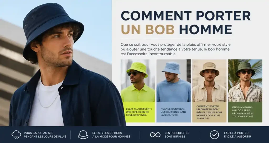 Comment porter un bob Homme
