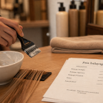 Balayage prix en salon : crème éclaircissante et mèches sur peigne
