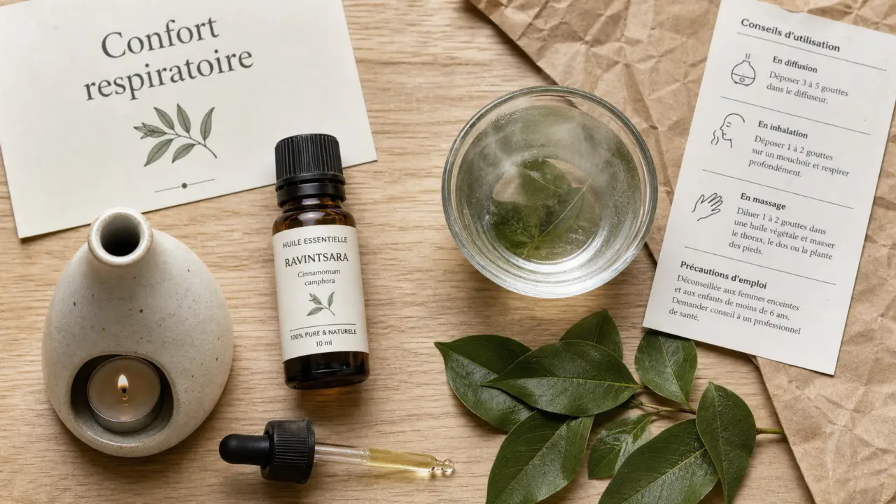 Bienfaits du ravintsara : huile essentielle et inhalation, précautions