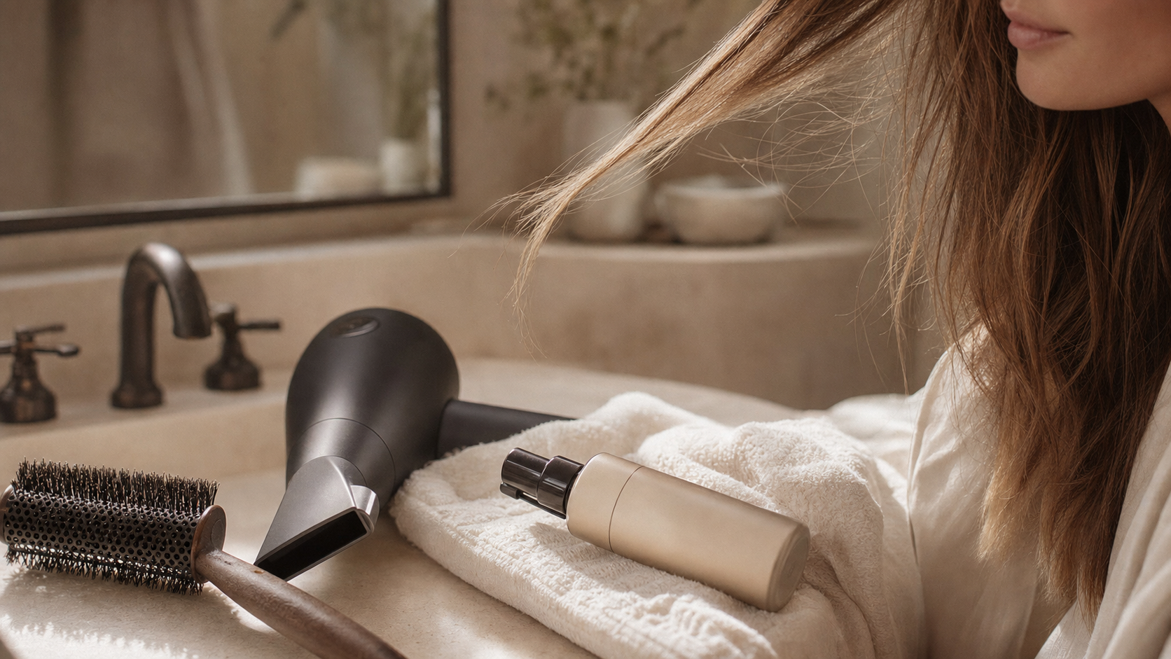 Comment donner du volume aux cheveux : racines décollées, spray léger, brosse et sèche-cheveux
