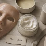 Creme pour peau seche, textures hydratantes et lipides sur peau