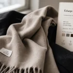 Écharpe femme hiver en laine douce, sans gratter, cachemire et baby alpaga