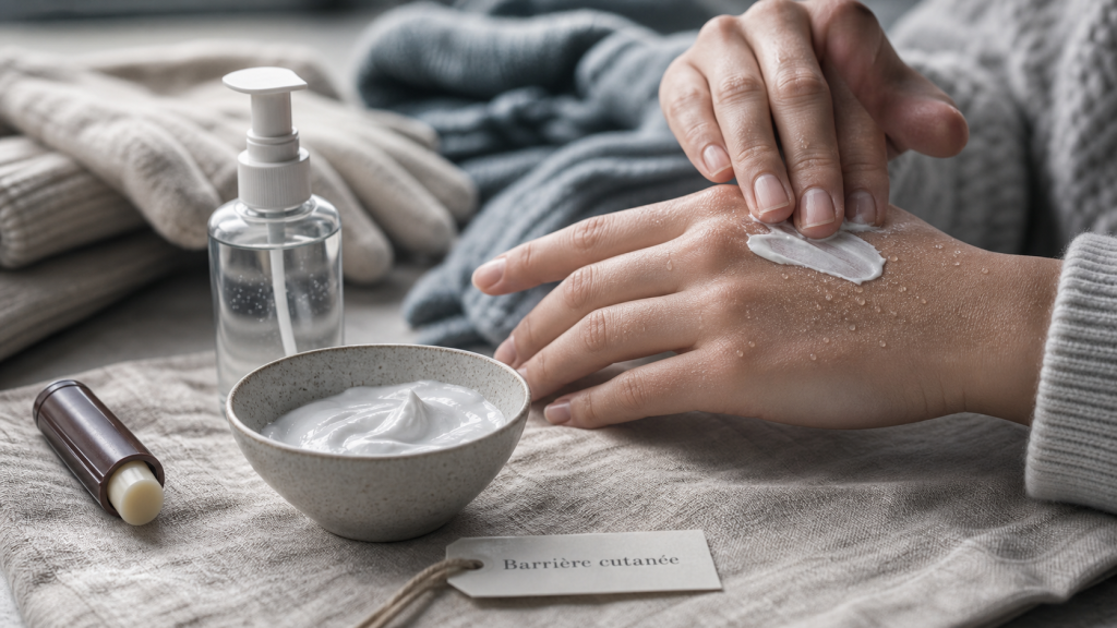 Hydrater sa peau en hiver : crème en baume, peau protégée