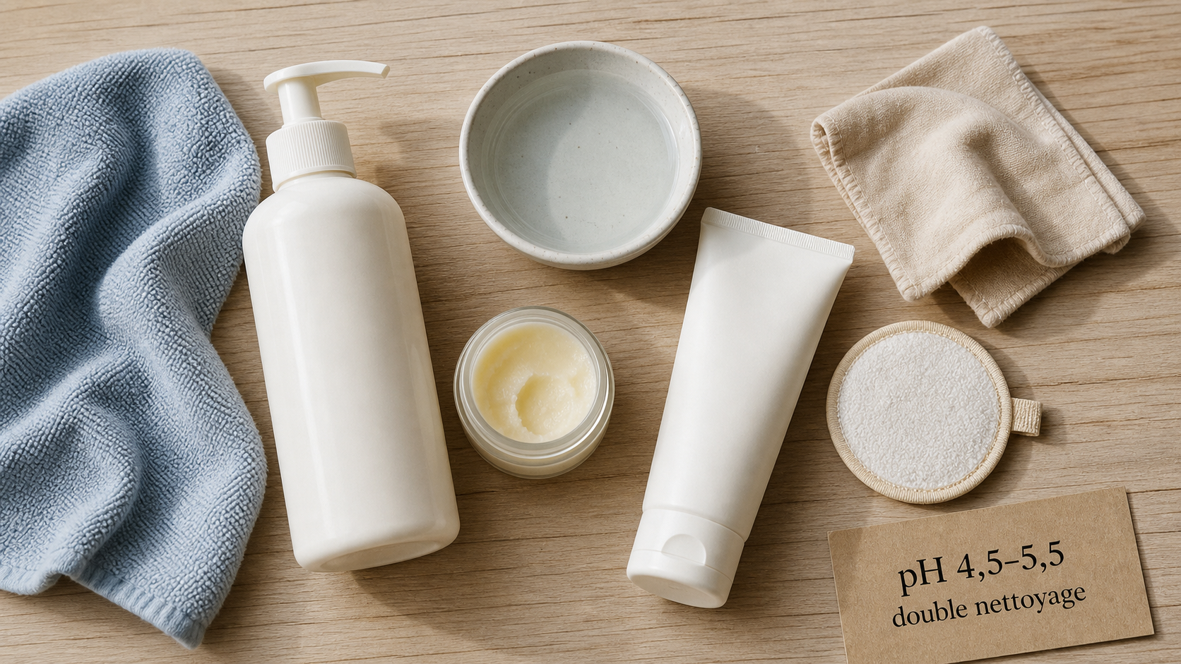 Meilleur nettoyant visage pour double nettoyage, peaux sensibles et équilibrées (pH 4,5–5,5).