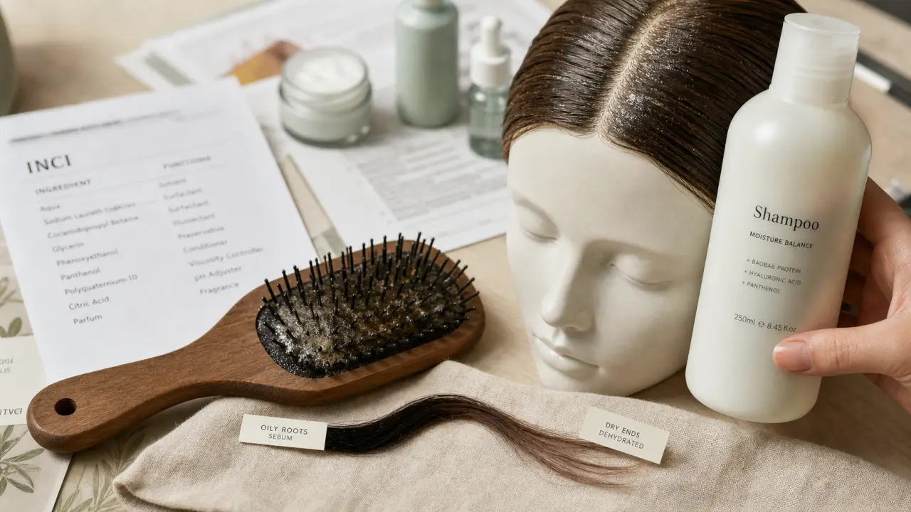Meilleur shampoing racines grasses pointes sèches : purifie et hydrate sans alourdir