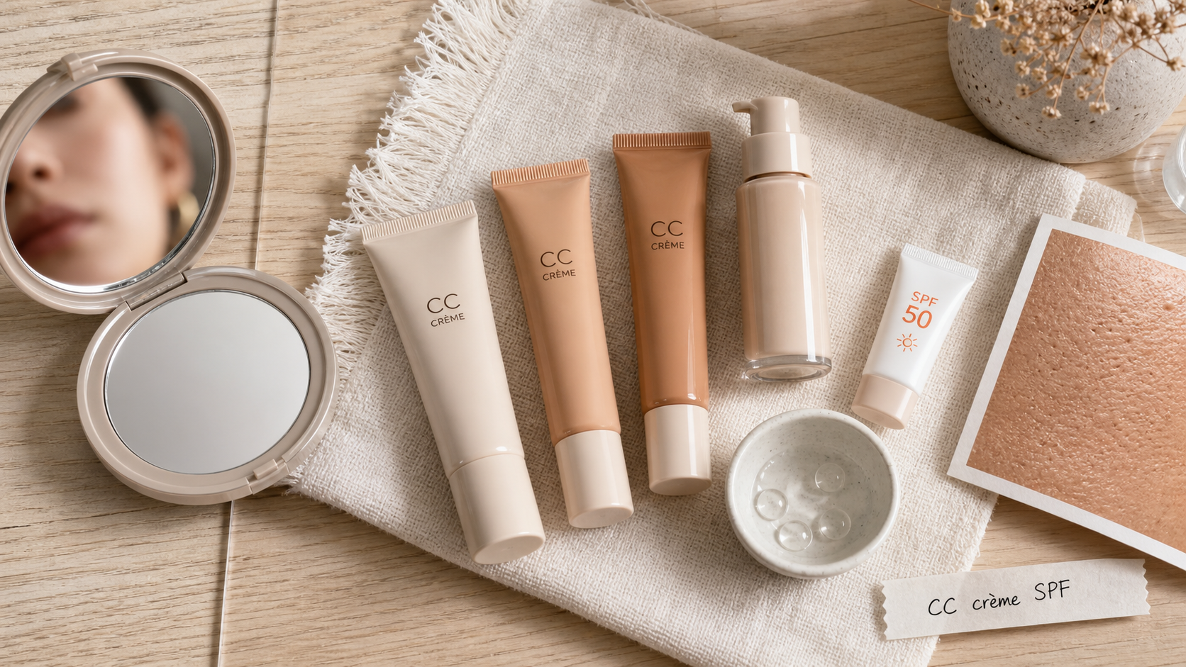 Meilleure cc crème pour peau mature, CC crème SPF, hydrate et corrige sans marquer les traits