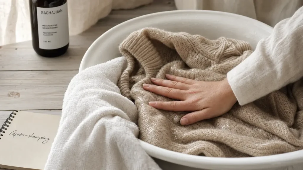 Pull rétréci à l’après-shampoing : avis, fibres compatibles et 2 à 4 cm parfois récupérés