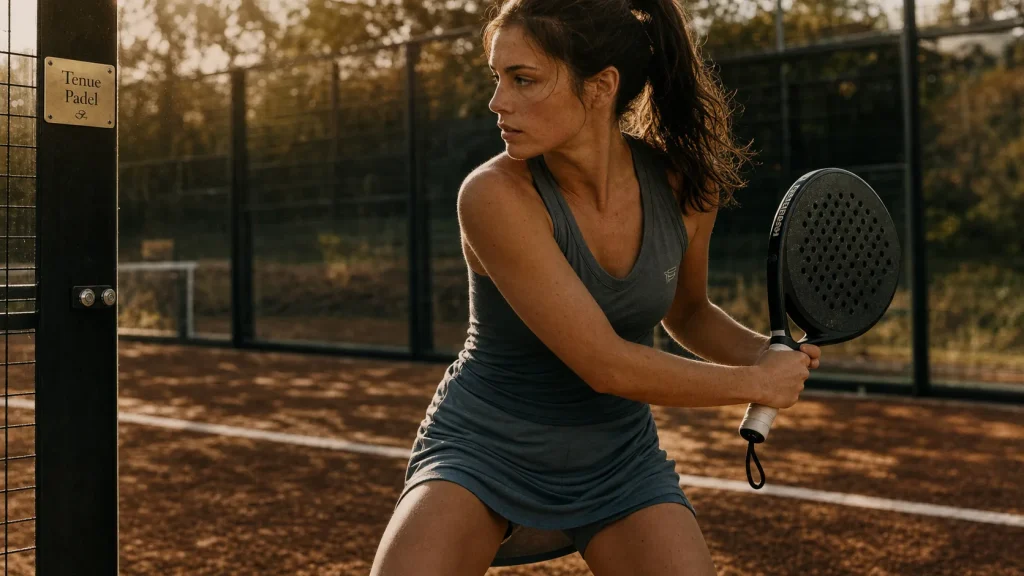 Tenue padel femme : jupe-short technique pour jouer librement