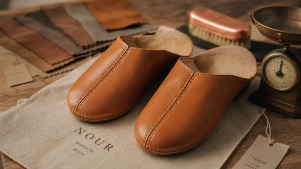 Babouche chaussure : cuir, semelle et finitions à vérifier avant d’acheter