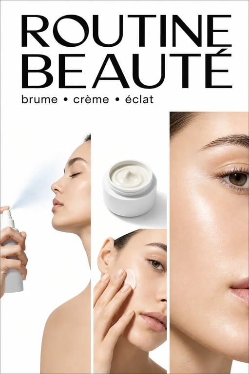 Mode & Beauté : routine beauté simple avec brume hydratante et peau lumineuse