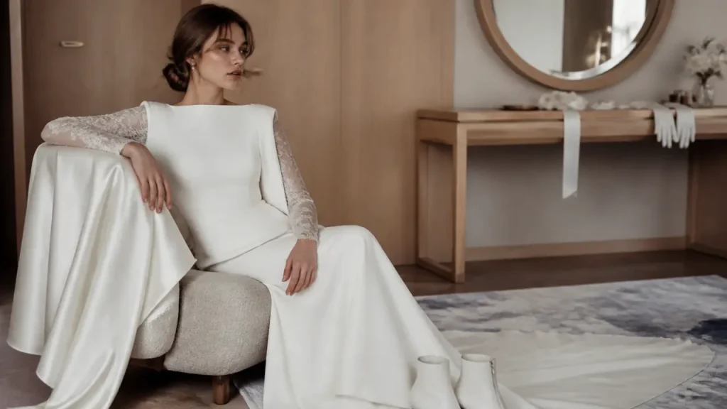 Mariage d’hiver : quelles matières, manches et couleurs pour une robe élégante ?