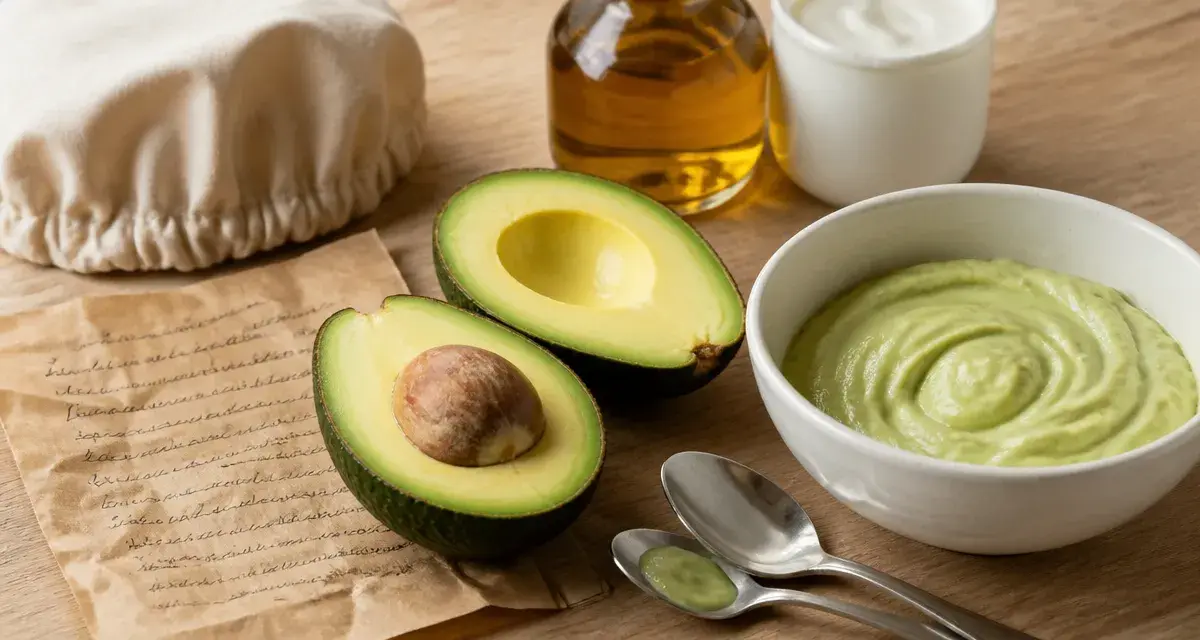 Avocat et cheveux : masque hydratant à l’avocat, texture crème