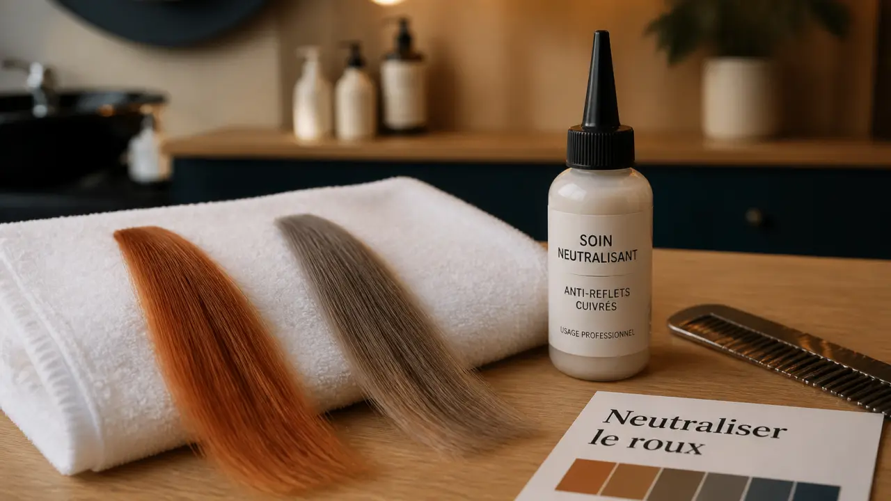 Neutraliser reflet roux naturellement : cheveux cendrés et cuivre