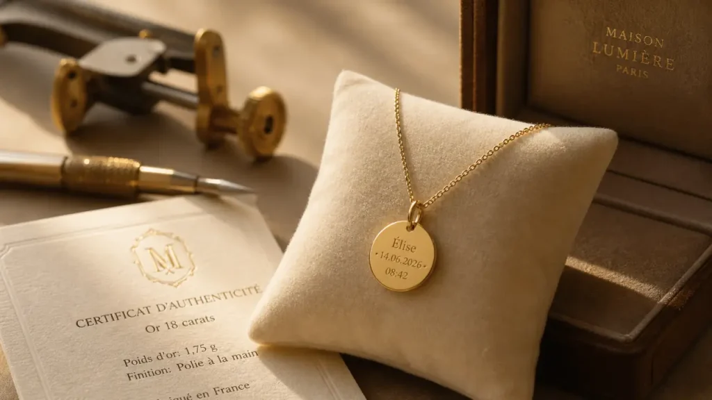 Bijoux naissance : prénom gravé, sécurité bébé et matières qui durent
