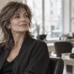 Coupe mulet femme 50 ans avec dégradé fondu élégant