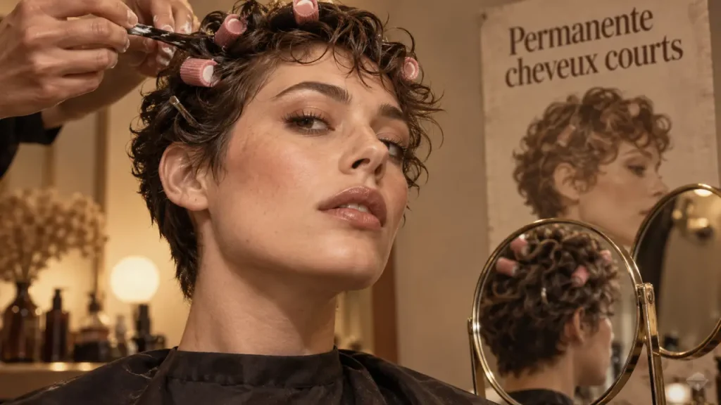 Permanente femme sur cheveux courts : du volume sans l’effet casque