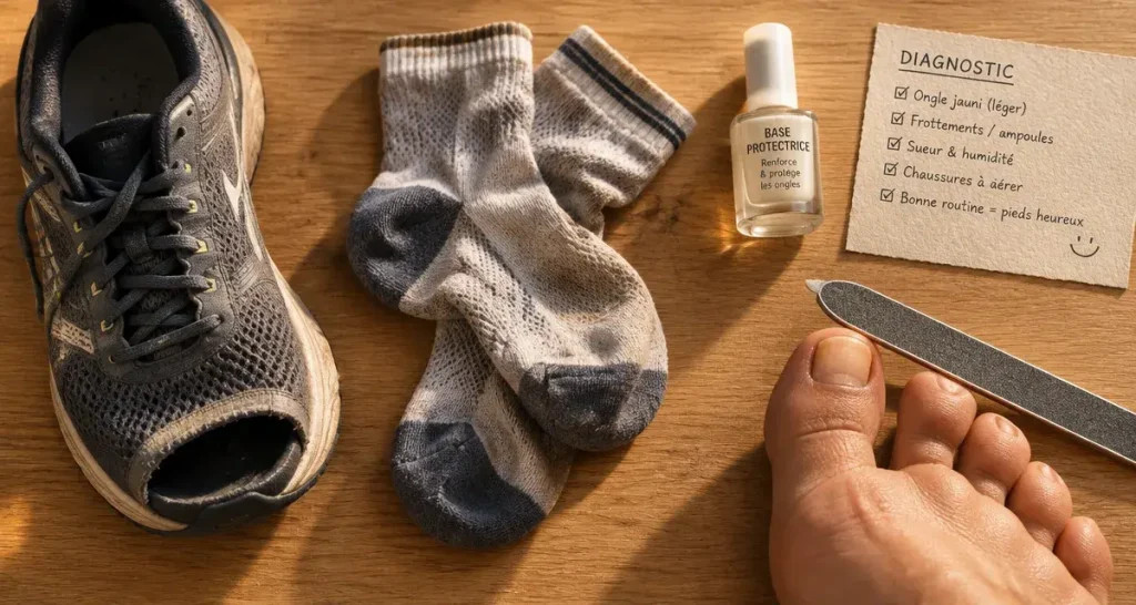 Ongle de pied jauni : vernis, choc ou mycose, les signes qui permettent de trancher